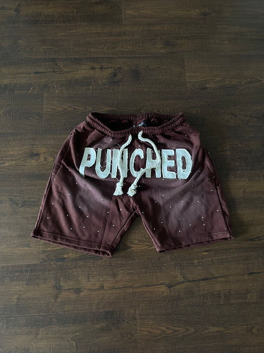 Mocha Punched Shorts